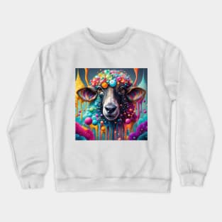 Psychedelic Sheep Crewneck Sweatshirt